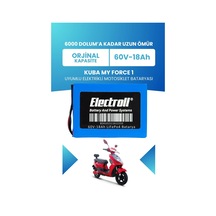 Kuba My Force 1 Batarya Standart Kapasite Lifepo4 60v 18ah Elektrikli Motosiklet Bataryası