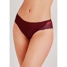 Magic Form 312 Arkası Dantelli Normal Külot-bordo Bordo