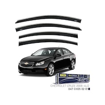 Chevrolet Cruze Kromlu Cam Rüzgarlığı 4'lü 2008+ Sonrası Uyumlu