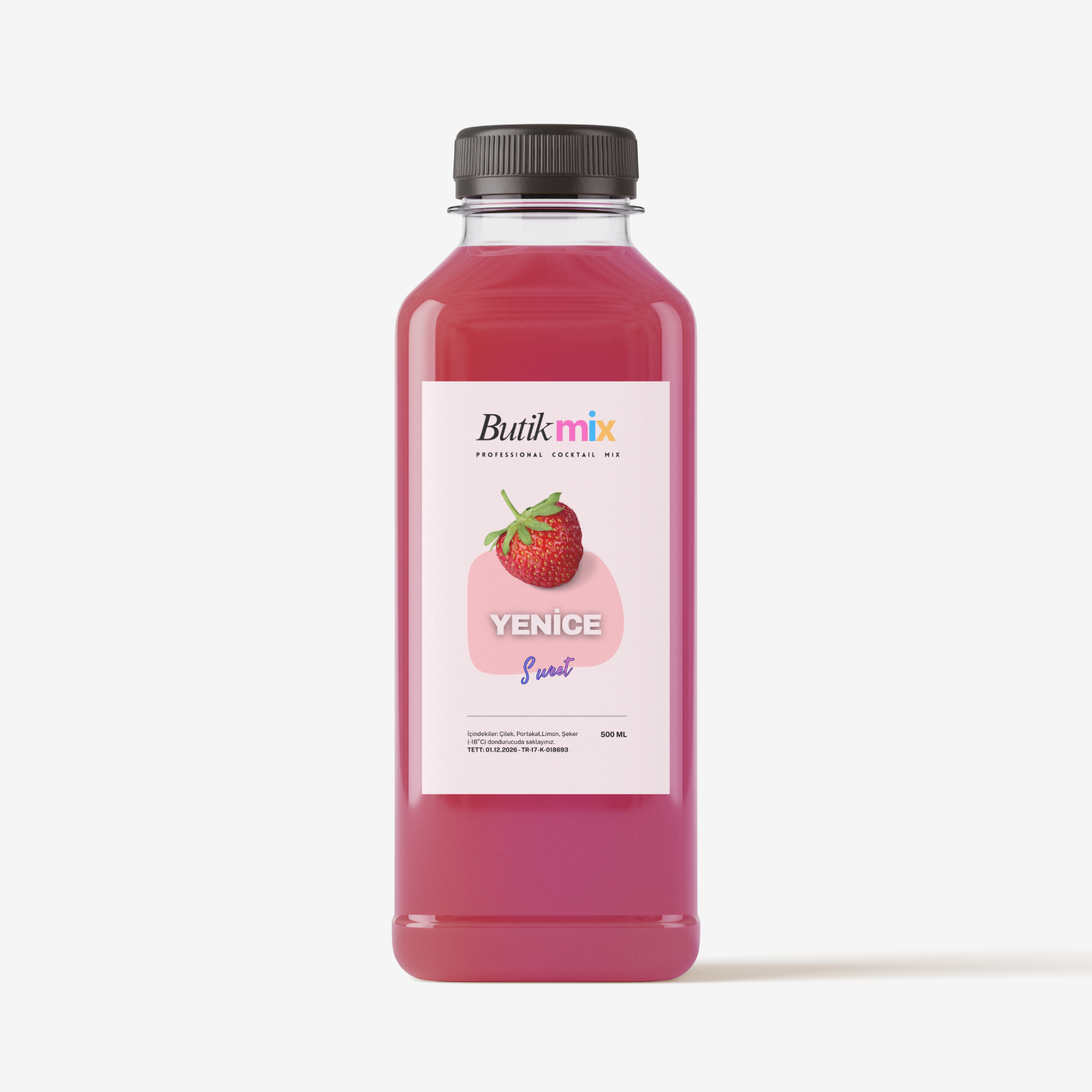 Yenice Hazır Kokteyl Karışımı 500ml - Çilek-portakal