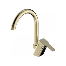 Premium Serisi Plus Kuğu Lavabo Bataryası Altın