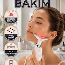 7 Seviyeli Led Işık Terapili Yüz Ve Boyun Bakım Cihazı Usb Şarjlı