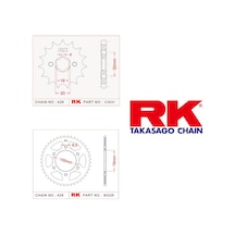 Rk Dişli Seti 48t-14t Yamaha Yzf R 125 08-18, Mt-125 15-19