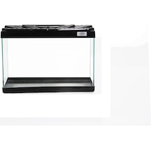Kanki Pet KP3018 Renkli Kapak Mini Akvaryum Siyah 30 CM