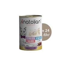 Anatolian Premium Somonlu Ezme Kısırlaştırılmış Kedi Konservesi 400 gr x 24 Adet