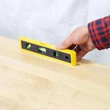 Aee Portatif Mini Su Terazisi 23 Cm 3 Gözlü Torpedo Level Profesyonel İnşaat Ölçüm Aleti Dayanıklı Ve Hassas Ölçüm İçin Kompakt Su Terazisi