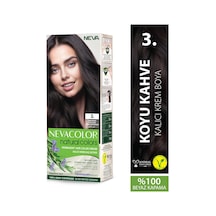 Nevacolor Natural Colors 3. Koyu Kahve - Kalıcı Krem Saç Boyası Seti