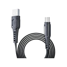 Konfulon - 727 - Dc01 Süper Hızlı Micro Usb Kablo 1m 2.4a - Novapazr - - Siyah