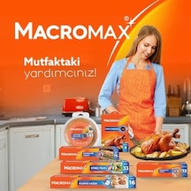Macro Max Hazır Kesilmiş Pişirme Kağıdı 10 Adet, Standart Fırın Tepsisi Boyutu 42x37 Cm Açık Gri