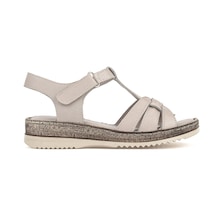 Ziya Kadın Hakiki Deri Konfor Sandalet 1611051z030 Silver 1611051z030 982 Çok Renkli 36
