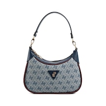 Silver Polo Sp1180 Kadın Omuz Çantası Monogram Gri-laci-bordo