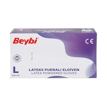 Lateks Pudralı Eldiven Large 100'lü