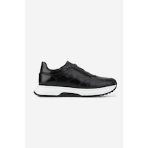Valmenti Erkek Hakiki Deri Siyah Sneakers & Spor Ayakkabı 1202 L006 Erk Ayk Sk26-27 Sıyah Santo