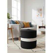 Natureline Jüt Puf Spa Pufu Antre Puf Makyaj Masası Ve Yatak Odası Banyo Pufu Teras Veranda Ve Balkon Uyumlu Hasır D Diğer