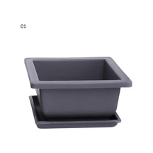 Etli Saksı Kare Dikdörtgen Plastik Bonsai Saksı Bahçe Aracı 1