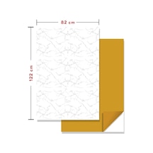 Kendinden Yapışkanlı Mermer Desenli Panel Silver Desen 82x122 Cm 1m2 1 Adet Diğer