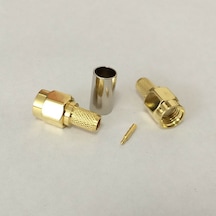 SMA Erkek Sıkmalı Kablo Konnektörü RG58-59-142-223-400 LMR195-200