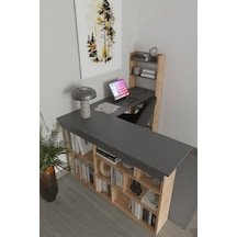 Venedik 13 Raflı Çalışma Masası, Atlantik Çam - Antrasit