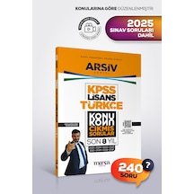 Kpss Lisans Türkçe Son 8 Yıl Konu Konu Çıkmış Sorular Tamamı Çözümlü