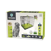 M-pets Voyager 2 Kapılı Köpek Kafesi Xlarge Yeşil 106x71x76 Cm 244-52029.04
