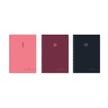 Pp Kapak Aqua Defter, 80 Yaprak,kareli,400 Mikron,70 Gr Kağıt,şeffaf Spiral