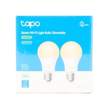 L510e 2-pack , Ayarlanabilir Akıllı Wi-fi Ampulü, 806 Lümen, E27 Duy, 8,3w, Enerji Tasarrufu, A Diğer