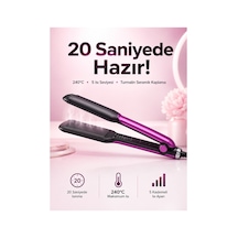 Saç Düzleştirici Isı Ayarlı Seramik Kaplama Döner Kablo Yıpranma Karşıtı Renk