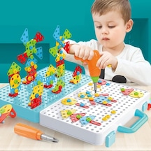 Giffy / Oyuncak 3d Yaratıcı 340 Parça Tamir Seti Pilli Matkaplı Sök Tak Çantalı Eğitici Tamir S Standart