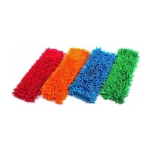 Paspas Yedeği Mikrofiber Makarna Mop Paspas Yedeği 50 Cm Çok Renkli