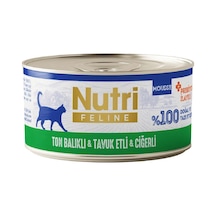 Nutri Feline Ton Tuk Ve Ciğerli Tahılsız Kedi Konservesi 70 Gr