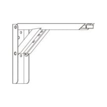 Moborv 7600-1001-200 20 Cm Beyaz Katlanır Karavan Masa Ve Raf Braketi 100 Kg