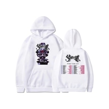 Tarzsokak Beyaz Unisex Hayalet Dünya Turu Rock Grubu Hip Hop Sokak Stili Sudaderas Hombre K