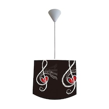 Sol Anahtar Nota Kahverengi Avize