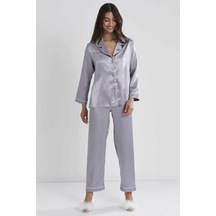 Pierre Cardin Saten Pijama Takımı 1200 Royal 001