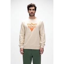 Bad Bear Erkek Sweatshırt Mountaın Crewneck 25.02.12.027 Bej