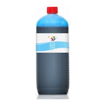QC Epson Stylus Photo RX585 Uyumlu Yazıcı Mürekkebi 1000ml LC Light Cyan Açık Mavi Dye