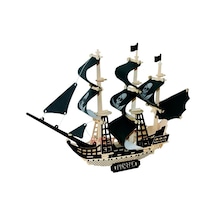 3D Büyük Ahşap    Maket Puzzle Karayip Korsan Gemisi 135 Parça Maket