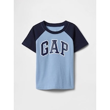 Erkek Bebek Gap Logo T-shirt Mavi-5983 Mavi