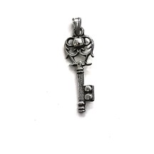 Omar Silver Unisex Anahtar Figürlü Kolye Ucu Oksitli Gümüş Kolye (498397190)