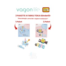 4'lü Saç Toka Seti Önce Birleştir,sonra Tak 2 Paket 4 Adet Gönderilir Yapı Toka Seti Ff 7115-7135