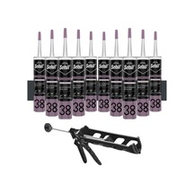 Silikonize Antrasit Gri Mastik 500 Gr. 10 Adet + Kendo Silikon Tabancası