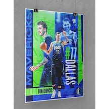 Luka Doncic Poster 45x60cm Nba Dallas Mavericks Afiş - Kalın Poster Kağıdı Dijital Baskı