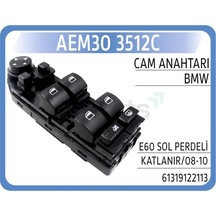 Cam Acma Salterı On Sol Siyah. Ayna Katlamalı. Perdelı Bmw E60 E61
