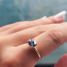 2.60Ct Lopez Tek Taş 925 Ayar Gümüş Yüzük-Tek Taş 925 Ayar Gümüş - 552948873