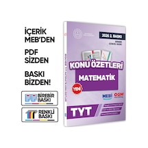 2026 YKS-TYT Mebi-ogm Matematik Pratik Konu Özet Kitabı Renkli A4 Boyut Görsel Destekli Baskı Ücreti