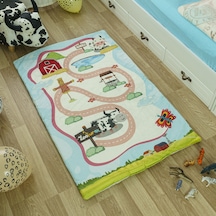 Zooturak Peluş Çocuk Matı İnek Benekli 100cm x 150cm