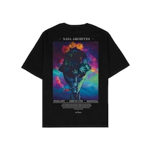 Adrift U.f.o Siyah Oversize Unisex T-shirt Siyah