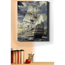 Webstyle Sayılarla Boyama Seti Kasnaklı Iskandiav Yelkenlisi 40 X 50 Cm