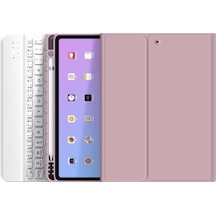 Ipad Pro 4. Nesil M2 2022 11 Inç Uyumlu Bluetooth Klavyeli Kılıf Kalem Bölmeli Türkçe Klavye