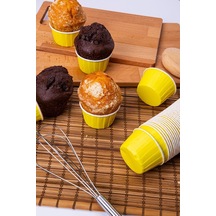 Kağıt Muffin Kek Kapsülü Sarı Goldcakes